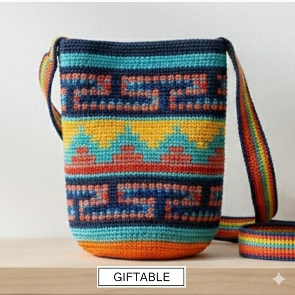 🧿💍💄Boho Micro Beaded Bucket Purse – Vibrant & Versatile💄💍🧿